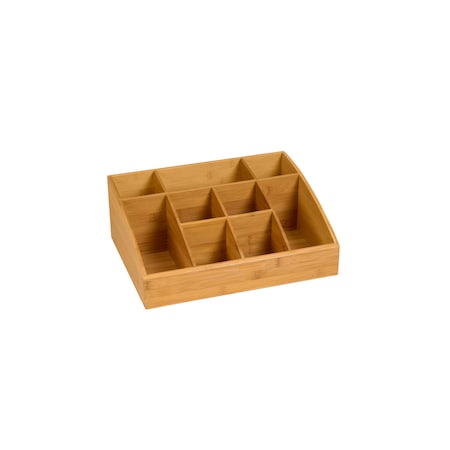 Rosseto Serving Solutions Bamboo Organizer - Natural, 16 inLX12 inWX6 inH SB103